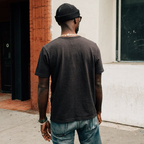 UES No. 8 Slub Nep Short Sleeve T-Shirt Black