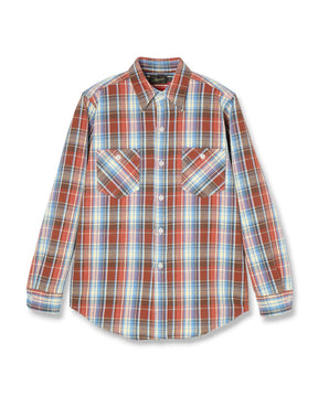 Stevenson Overall Co. Union-Spec Flannel Work Shirt Faded Red Mix