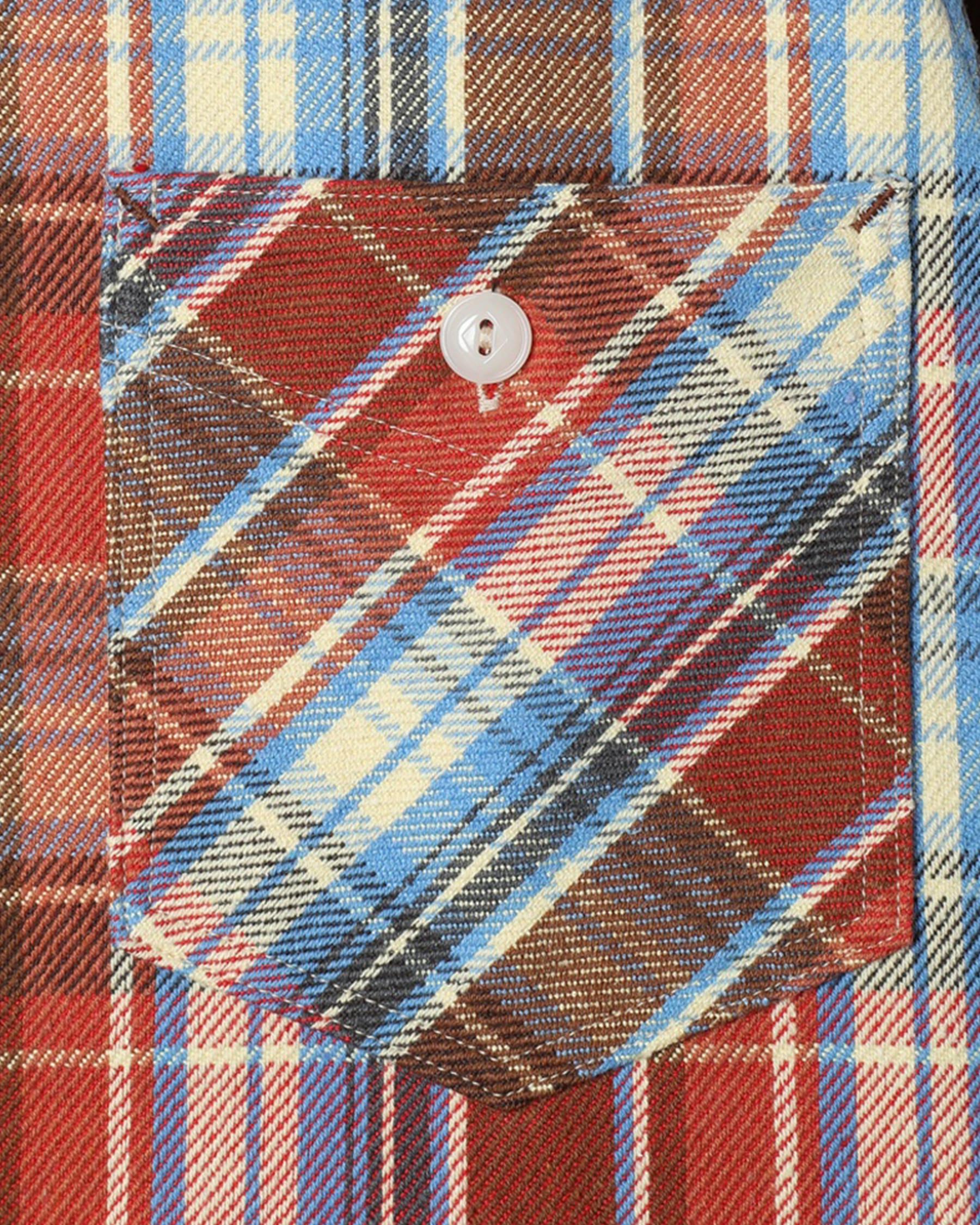 Stevenson Overall Co. Union-Spec Flannel Work Shirt Faded Red Mix