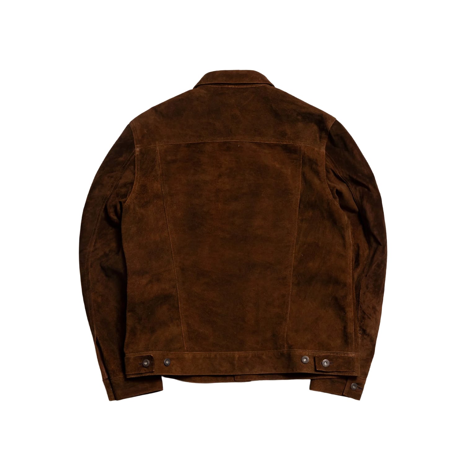 Double Helix Western Pioneer Horsehide Type III Jacket Dark Brown Suede | SPECIAL ORDER ONLY