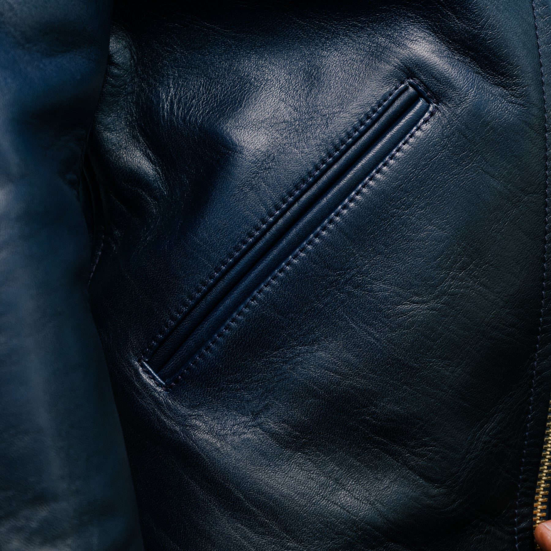 Y'2 Leather IB-161 Indigo Horse Model 60s Denim Zip Jacket