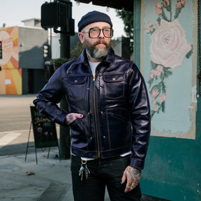 Y'2 Leather IB-161 Indigo Horse Model 60s Denim Zip Jacket