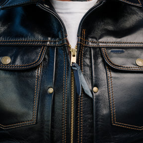 Y'2 Leather IB-161 Indigo Horse Model 60s Denim Zip Jacket