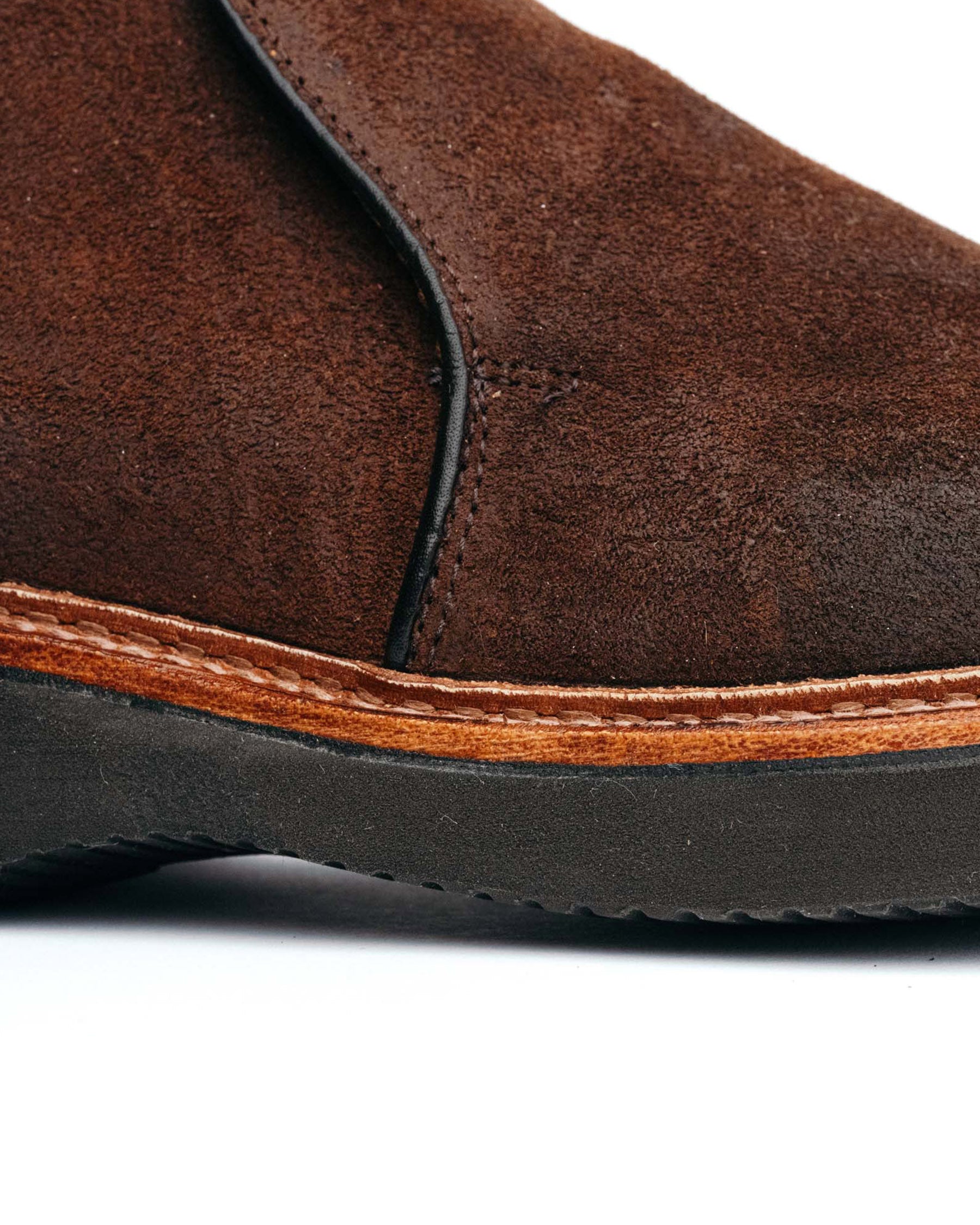 Alden x Snake Oil Provisions Romeo Chukka Boot Reverse Tobacco Chamois