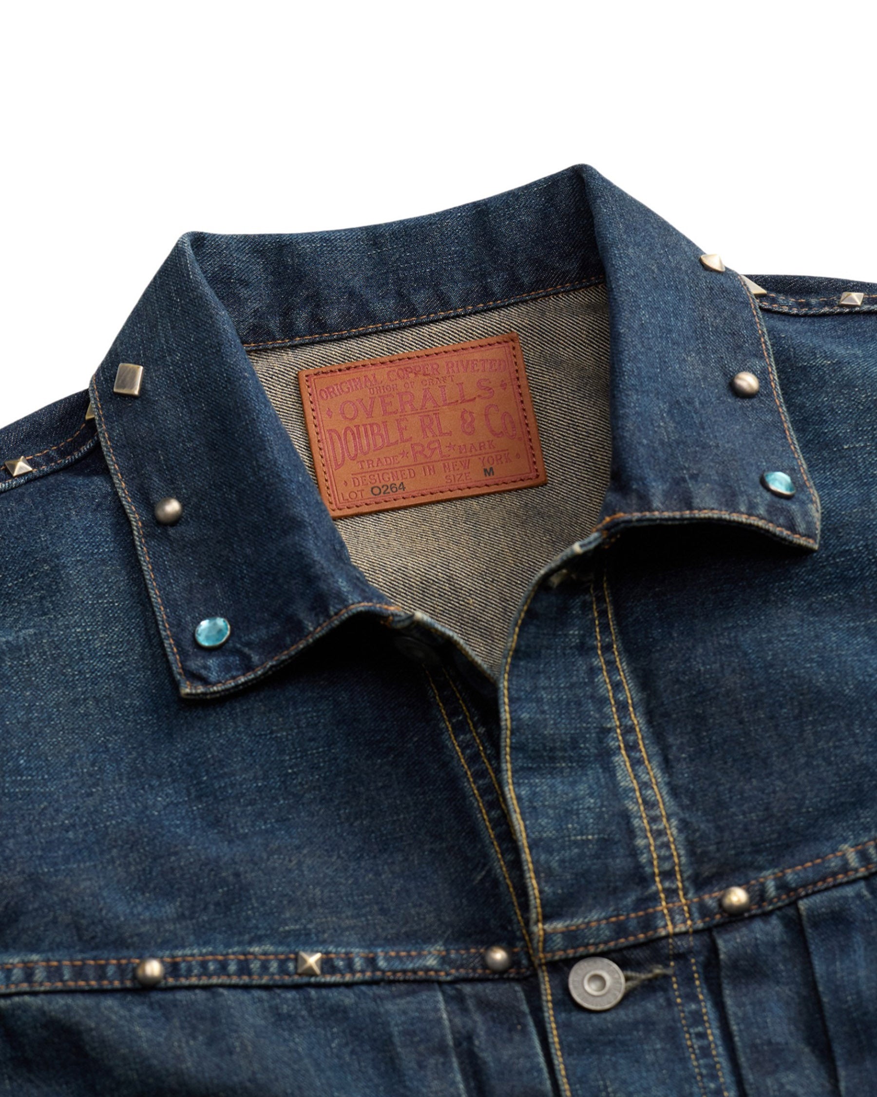RRL Ridgewood Studded Denim Trucker Jacket