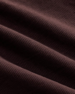 RRL Leather Sleeve Baseball Jacket Vintage Burgundy