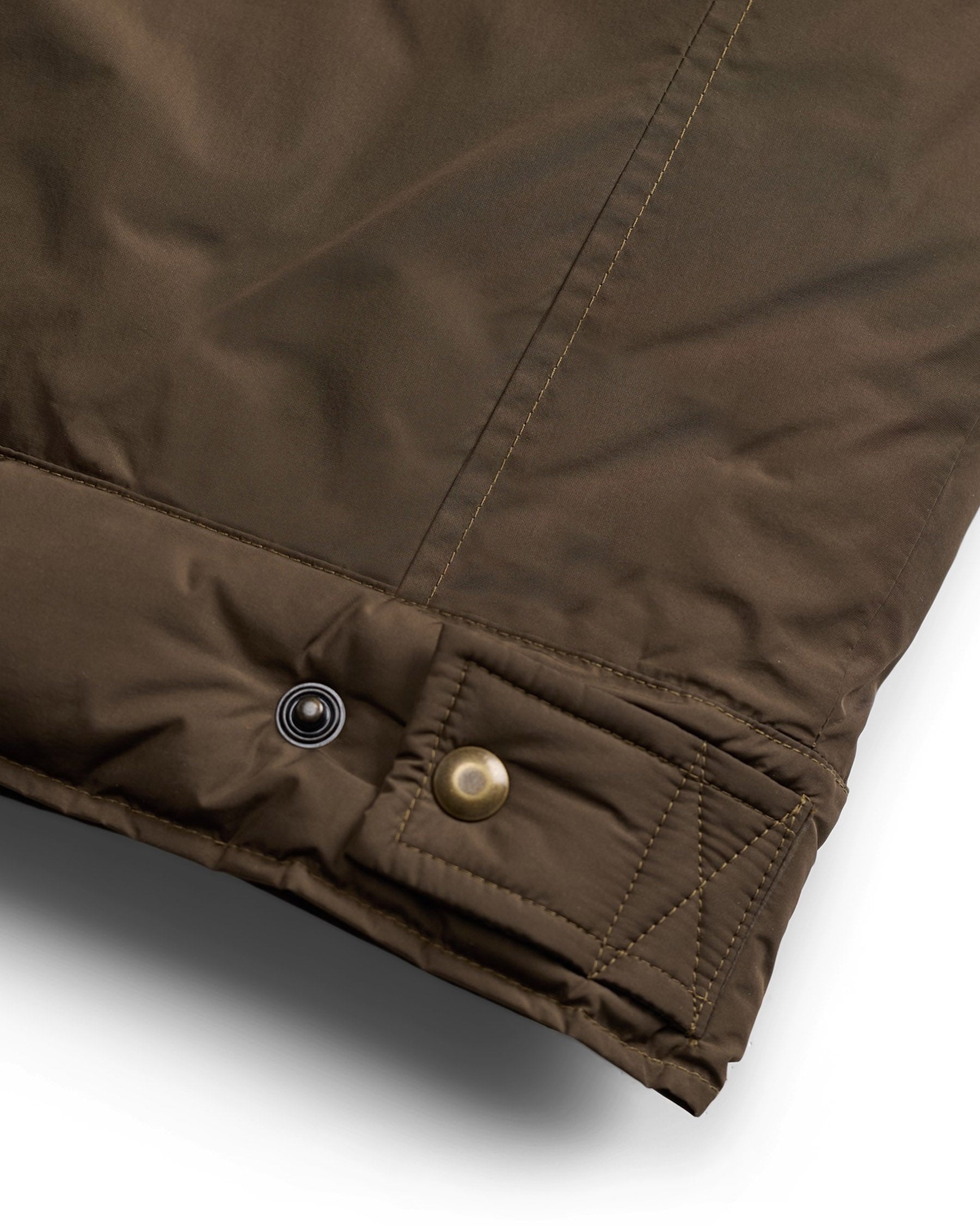 RRL Leather Yoke Western Jacket Dark Olive