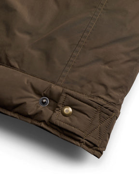 RRL Leather Yoke Western Jacket Dark Olive