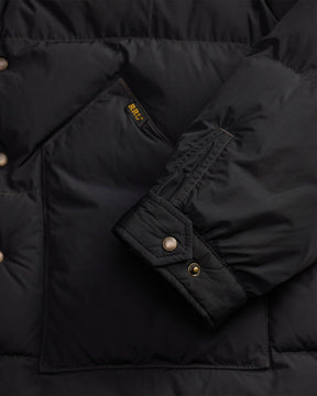 RRL Quilted Shearling-Collar Jacket Onyx