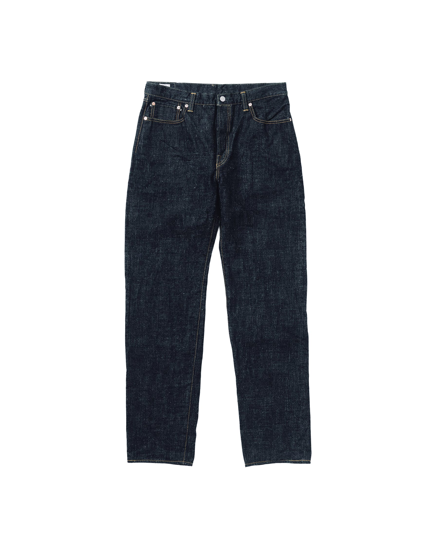 Omoto 0611 15.5oz Slub-Nep Denim Relax Fit Button Fly Indigo