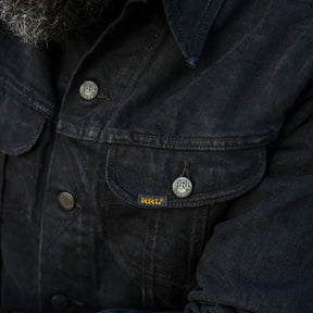 RRL Denim Trucker Jacket Worn in Black Wash