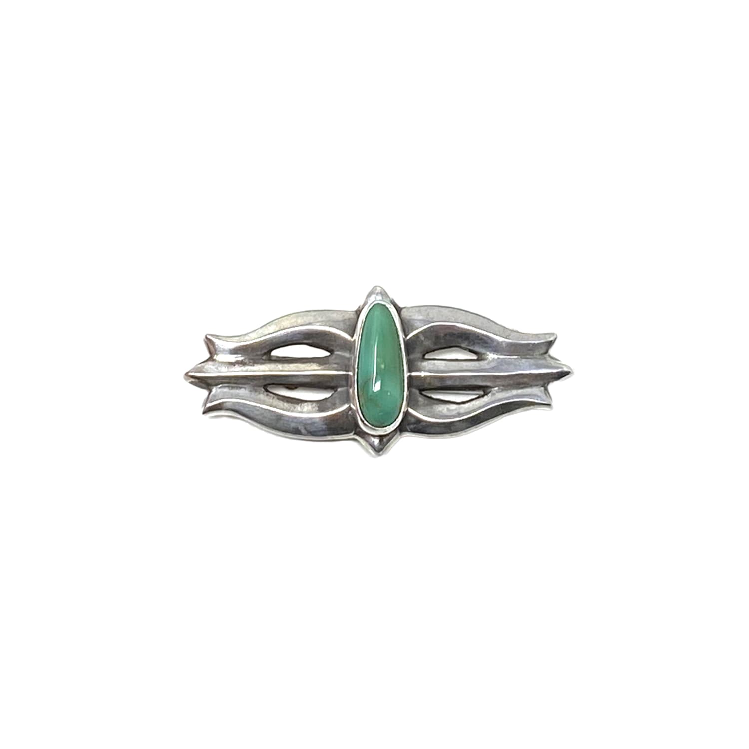 Mt. Hill Silver Type I Sterling Silver Pin Royston Turquoise